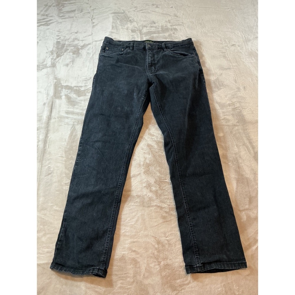 Urban Star Mens‎ Relaxed Fit Straight Leg Black Jeans 38x32 Dark Wash Denim